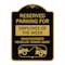 Signmission Reserved Parking for Employee of the Week Unauthorized Vehicles Towed Away, A-DES-BG-1824-23109 A-DES-BG-1824-23109 - alternate 1